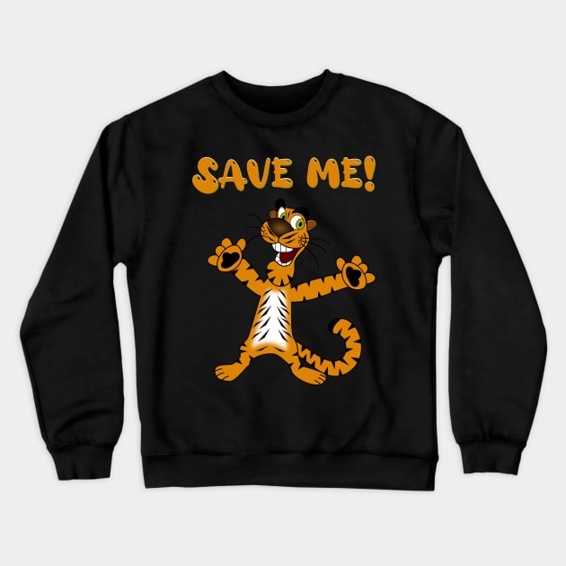 Save The Tigers, Conservation Tigers Crewneck Sweatshirt by Style Conscious